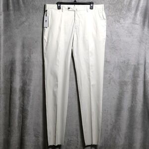 PT Torino Pants Mens 38x37 Beige Slim Fit Stretch Chino Dress Casual Trousers